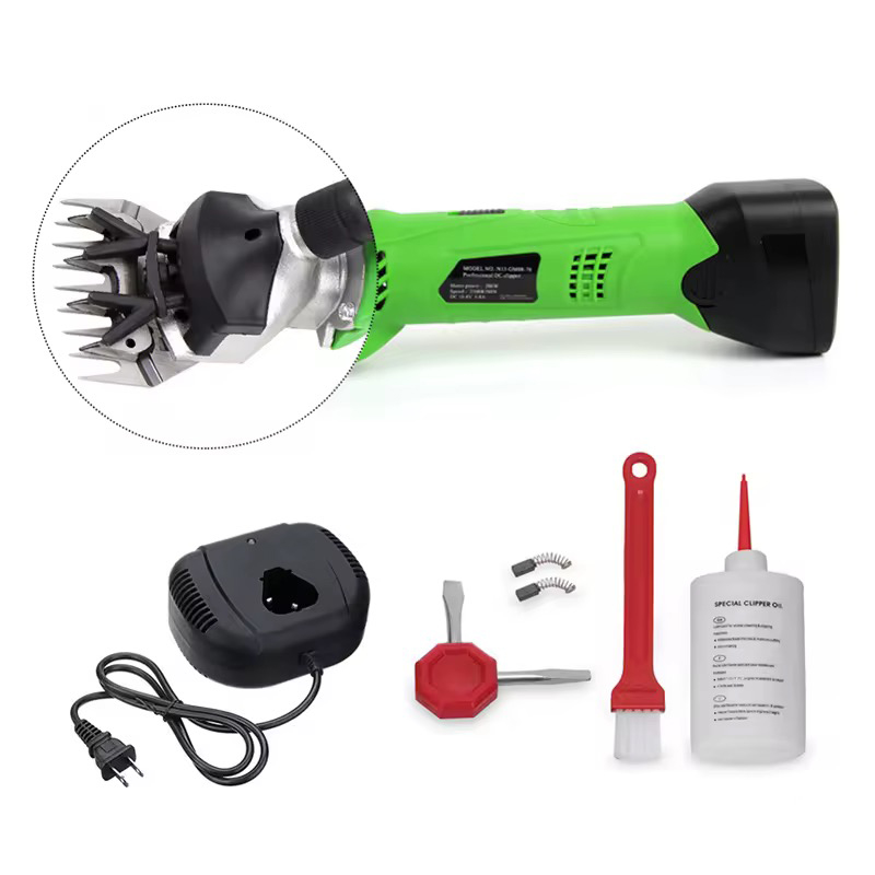  Lithium Battery Handheld Electric Sheep Shearing Clipper, Cordless Sheep Hair Trimmer for Farm Use